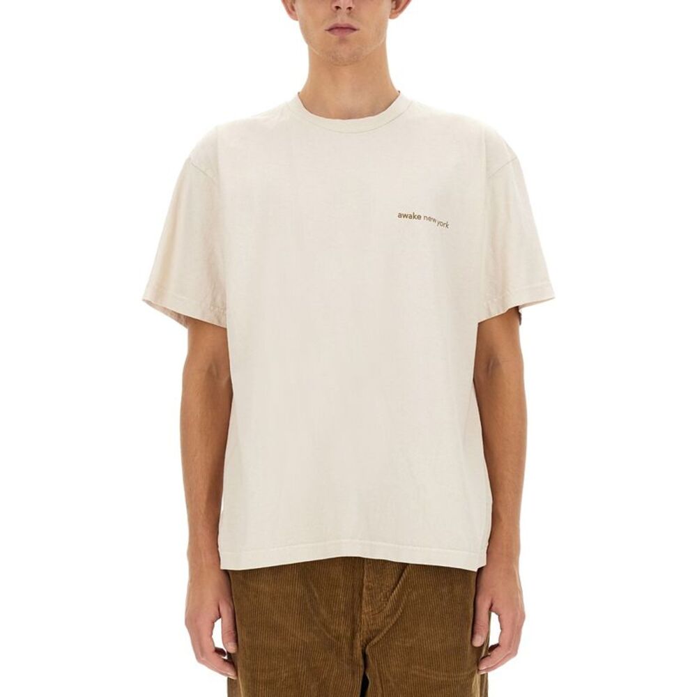 Awake Ny Men T-Shirt With Logo